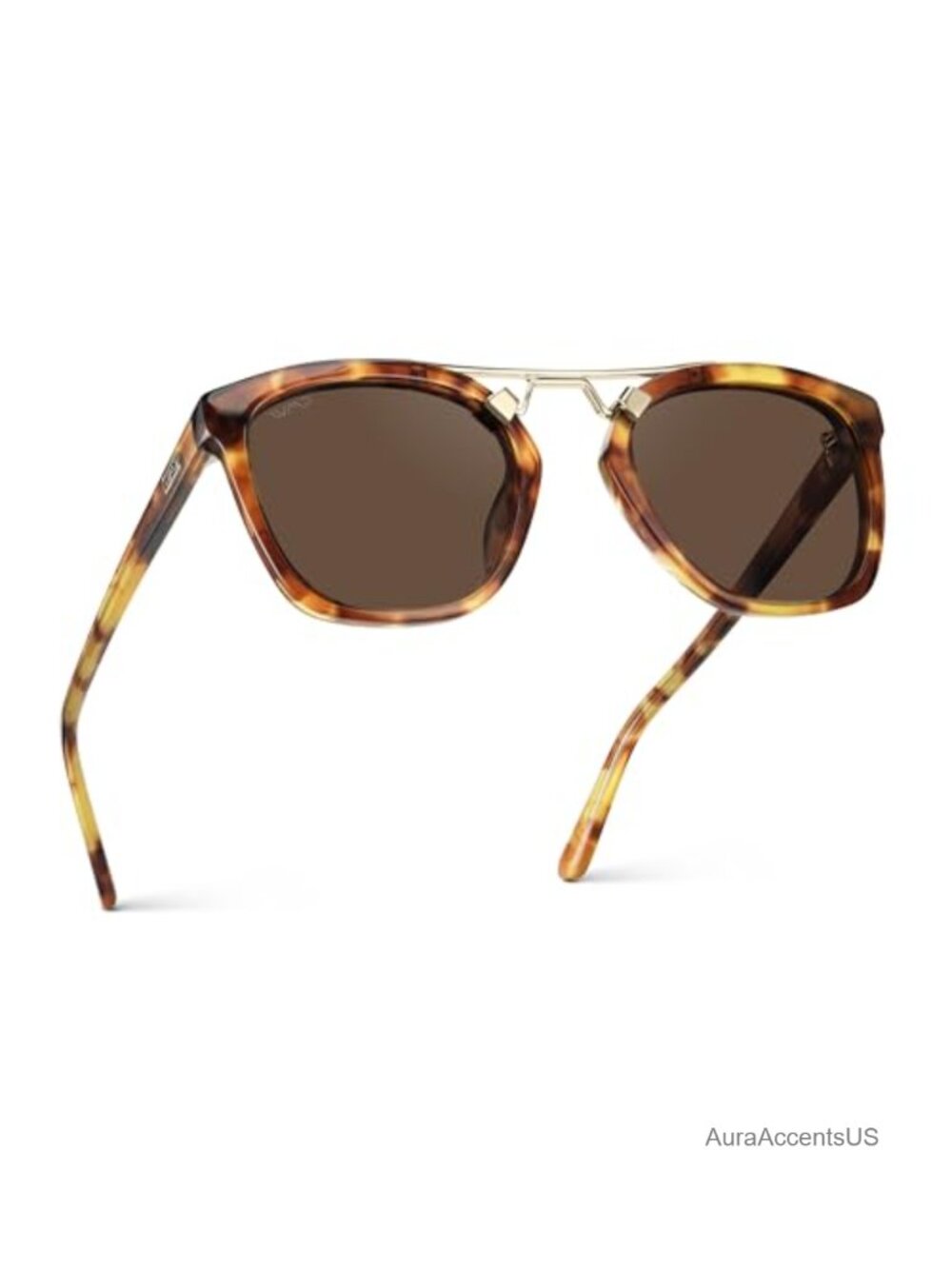 Oversized Square Polarized Sunglasses Acetate Five-Barrel Hinges UV Protection